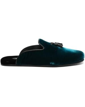 Tom Ford Velvet Slippers - Green