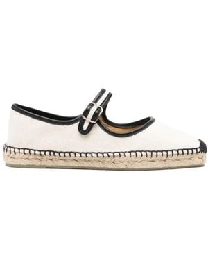 Castañer Buckle-Strap Espadrilles - White