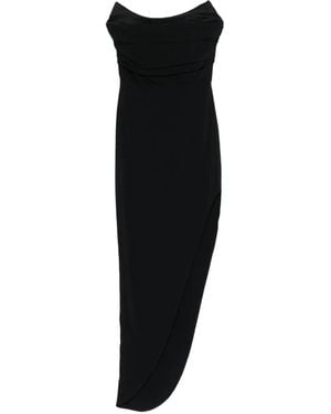 Amen Strapless Asymmetric Dress - Black