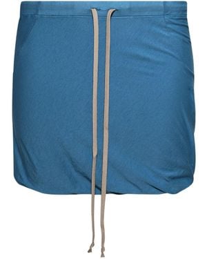Rick Owens Buds Drawstring Mini Skirt - Blue