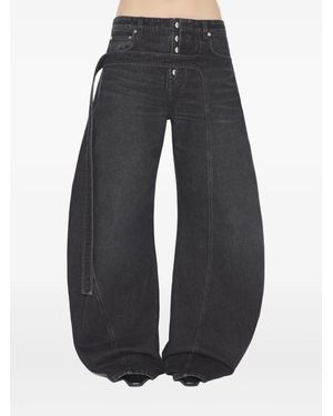 Jean Paul Gaultier Strap Detail Trousers - Blue
