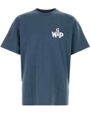 Carhartt Logo-Print T-Shirt - Blue