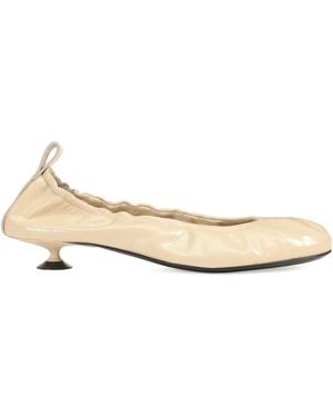 Sergio Rossi 25Mm Orb Leather Pumps - Natural