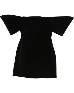 David Koma Schulterfreies Kleid - Schwarz