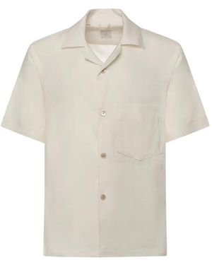 Eleventy Pocket Short-Sleeve Shirt - White