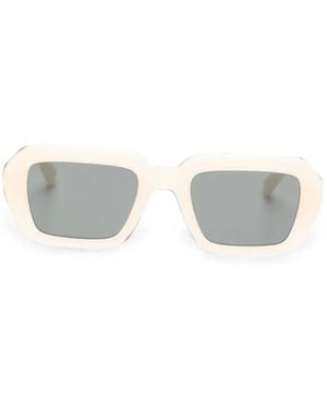 Mykita Nima Rectangle-Frame Sunglasses - White