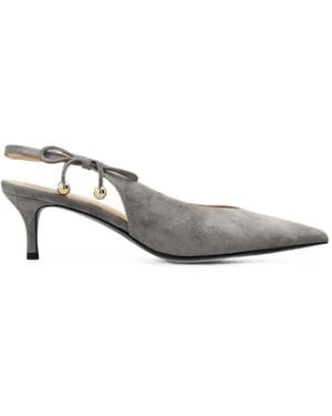 Furla Poppy Bow-Detail Pumps - White