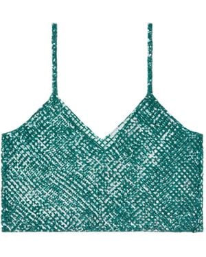 Alanui Nothing But Light V-Neck Tank Top - Green