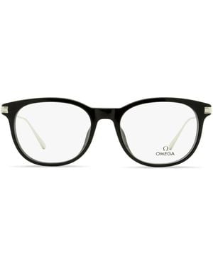 OMEGA EYEWEAR Occhiali Tondi - Marrone