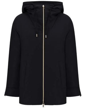 Herno Reversible Drawstring Hooded Parka - Black