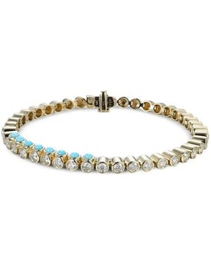 TYPE JEWELRY Tubbo Sideway Diamond And Tennis Bracelet - Metallic