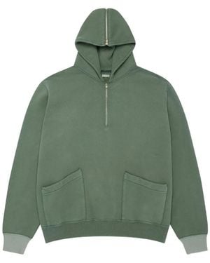 A.PRESSE Zip-Fastening Hoodie - Green