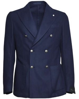 Brando Double-Breasted Blazer - Blue