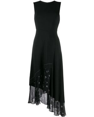 Markus Lupfer Floral Trim Shift Dress - Black