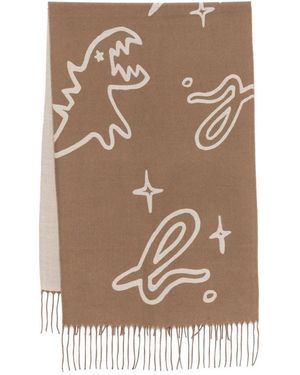 SPORT b. by agnès b. Dino-Print Scarf - Natural