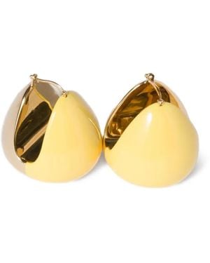 Miu Miu Zweifarbige Ohrringe - Mettallic