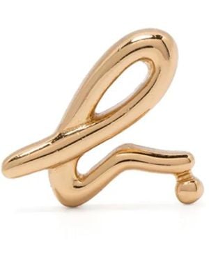 agnès b. Logo Earring - Metallic