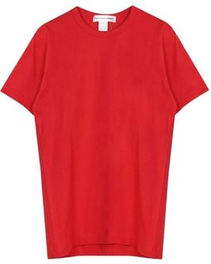 Comme des Garçons Logo-Print T-Shirt - Red
