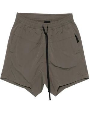 Thom Krom Shorts Con Bolsillos Con Cremallera - Gris