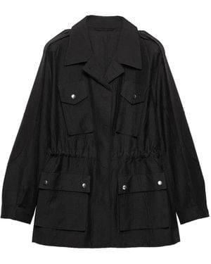 Prada Buttoned Pockets Jacket - Black