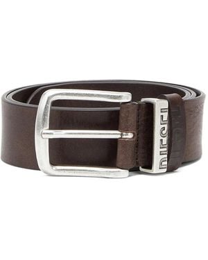 DIESEL B-visible Logo-engraved Belt - Brown