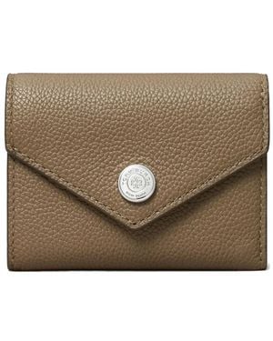 Tory Burch Pebble Envelope Small Wallet - Brown