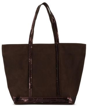 Vanessa Bruno Large Cabas Sequin-Embellished Tote Bag - Brown