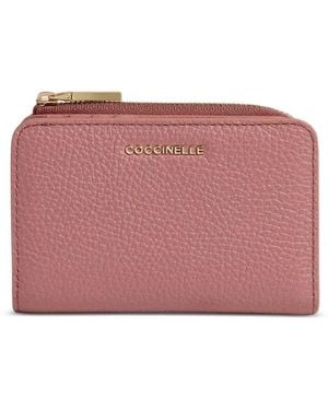 Coccinelle Small Metallic Wallet - Purple