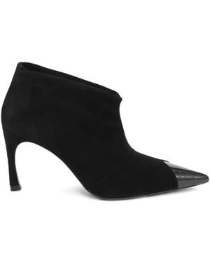 ROTATE BIRGER CHRISTENSEN Pointed-Toe Suede Boots - Black