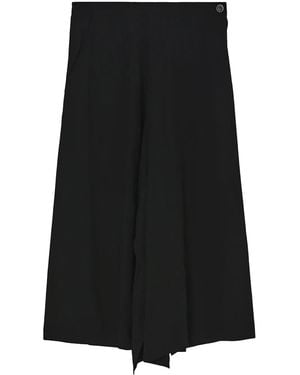 Y's Yohji Yamamoto Asymmetric High-waisted Skirt - Black