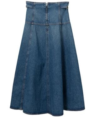 Ulla Johnson The Brigette Midi Skirt - Blue