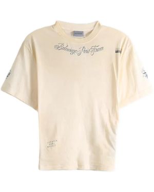 Balenciaga Graphic-Print T-Shirt - Natural