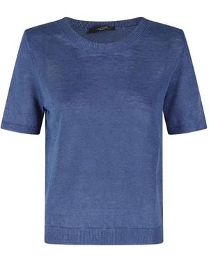 Weekend by Maxmara Crew-Neck T-Shirt - Blue