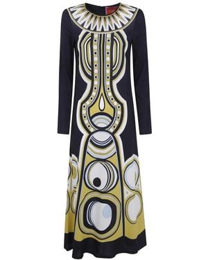 La DoubleJ Sanctuary Placee Printed Maxi Dress - White