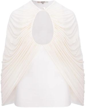 MANURI Kokon Draped Blouse - White