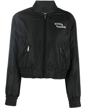 Opening Ceremony Logo-Patch Bomber Jacket - Black