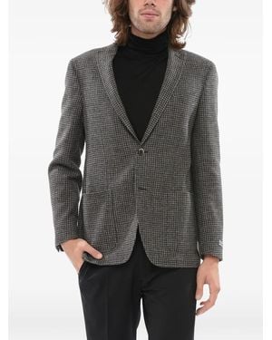 Corneliani Checked Blazer - Grey