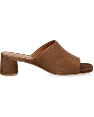 Vagabond Shoemakers Piper Suede Slip-On Sandals - Brown