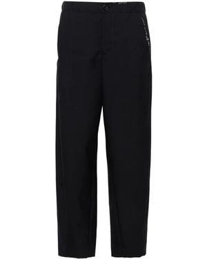 Marni Pantalon En Laine Vierge À Coupe Fuselée - Bleu
