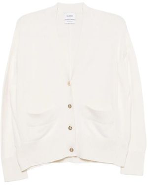 Barrie The Borders V-Neck Cardigan - White