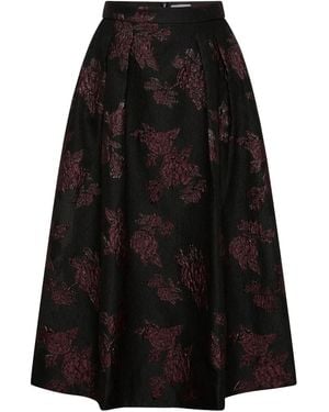Rebecca Vallance Falda midi Florentina - Negro