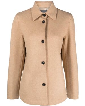 Lorena Antoniazzi Single-Breasted Wool-Cashmere Jacket - Natural