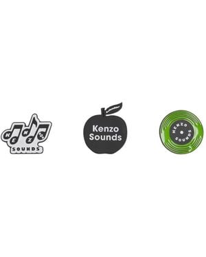 KENZO Sounds Pin Set (Set Of Three) - Green