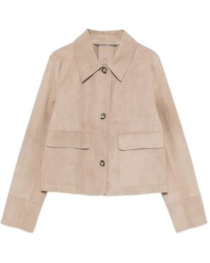 The Jackie Leathers Malaga Leather Jacket - Natural