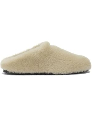 Prada Mules Planos - Blanco