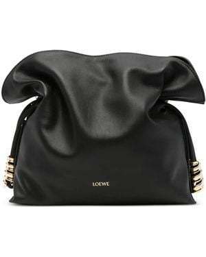 Loewe Mittelgroße Flamenco Clutch - Schwarz
