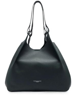 Gianni Chiarini Dua Leather Tote Bag - Black