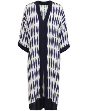Lenny Niemeyer V-Neck Ikat Dress - Blue