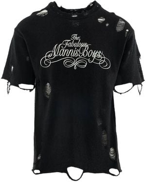 KAMIYA X Maison Mihara Yasuhiro T-Shirt Con Effetto Vissuto - Nero