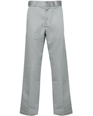 HUGO Pressed-Crease Straight-Leg Pants - Gray